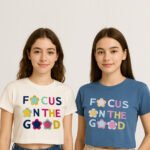 تيشرت ابيض / تركواز