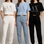 T-shirt  |  Black - Baby Blue - White