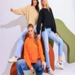 تيشرت اسود / بيج / اورنج