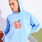 Summer Sweatshirt | Beige/Black/Baby Blue T-Shirt