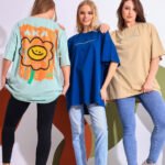 T-shirt | Beige/Blue/Multicolor